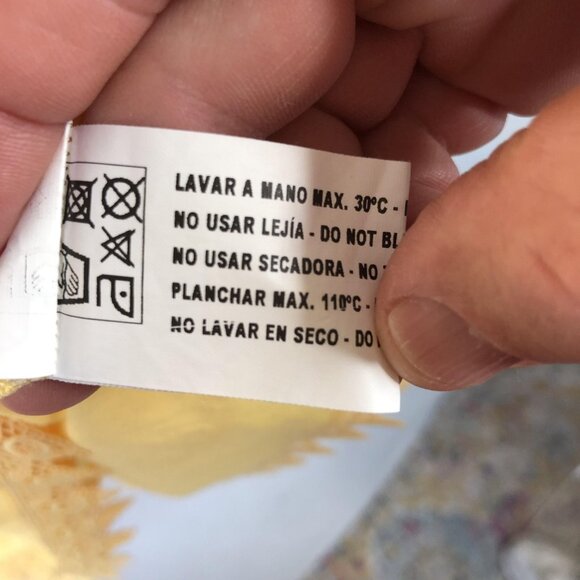 Charo Ruiz Ibiza Top Womens M Yellow Lace Boho Bell Sleeve Babydoll Milkmaid - Picture 7 of 16